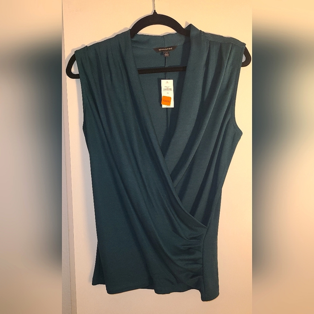 Banana Republic Wrap-front shirt NWT